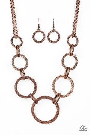 Paparazzi Necklace ~ City Circus - Copper