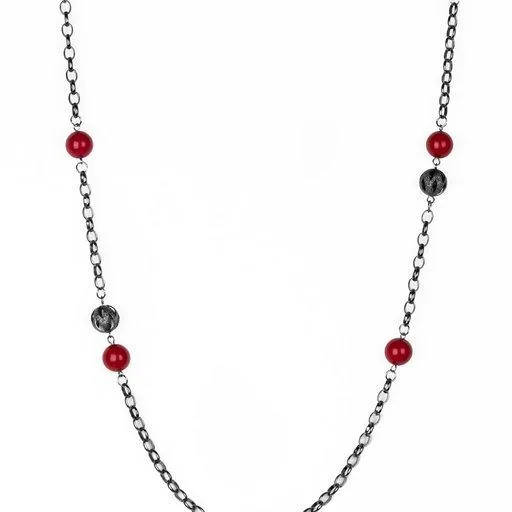 Paparazzi Necklace ~ Fashion Fad - Red