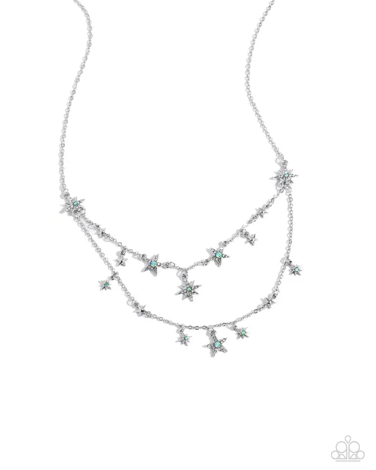 Paparazzi Necklace ~ Raising the STAR - Green