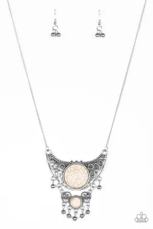 Paparazzi Necklace ~ Summit Style - White