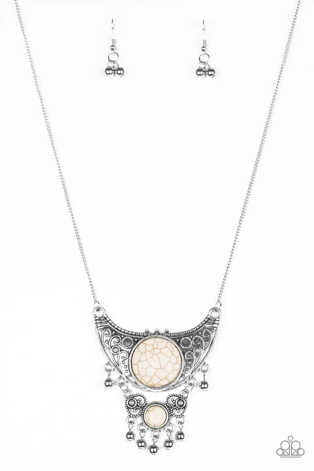 Paparazzi Necklace ~ Summit Style - White