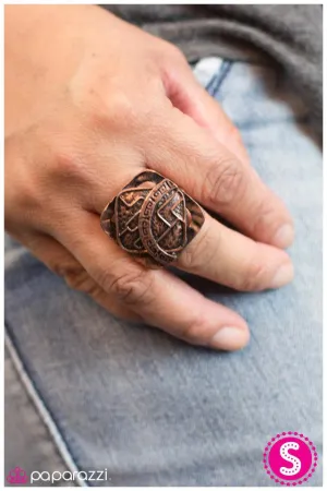 Paparazzi Ring ~ Gone Globetrotting - Copper