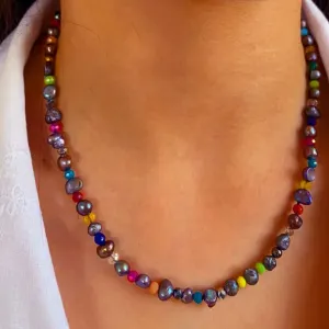 Peacock Rainbow Necklace