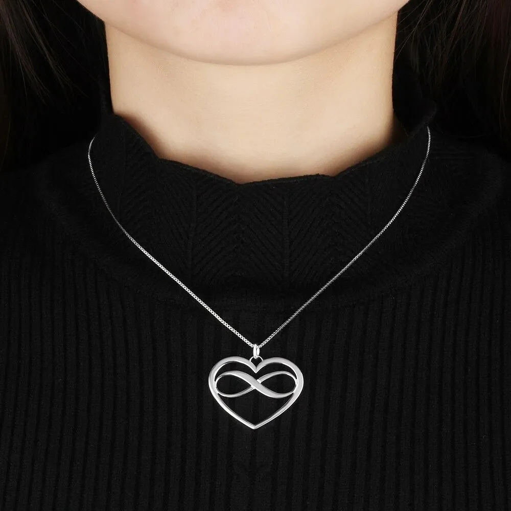 Personalized Infinity Heart Necklace