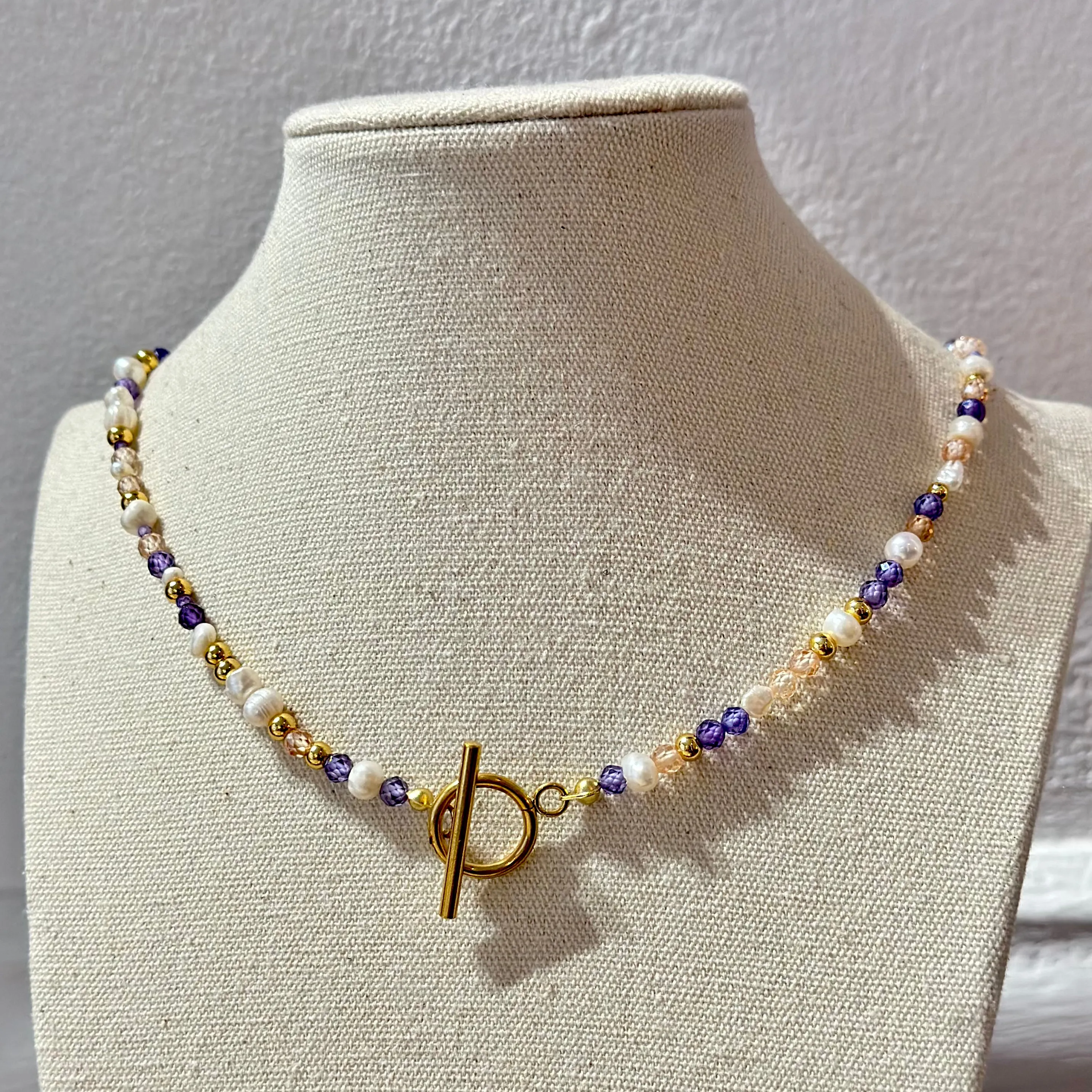 Purple bead pearl