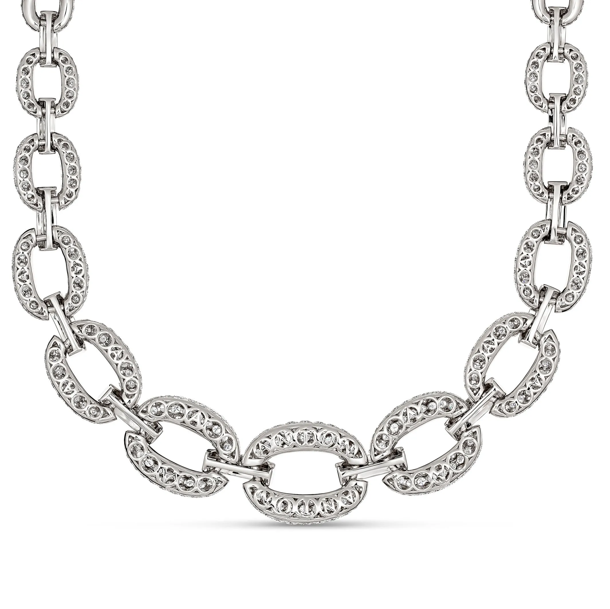 R.08® Link Diamond Necklace | White Gold