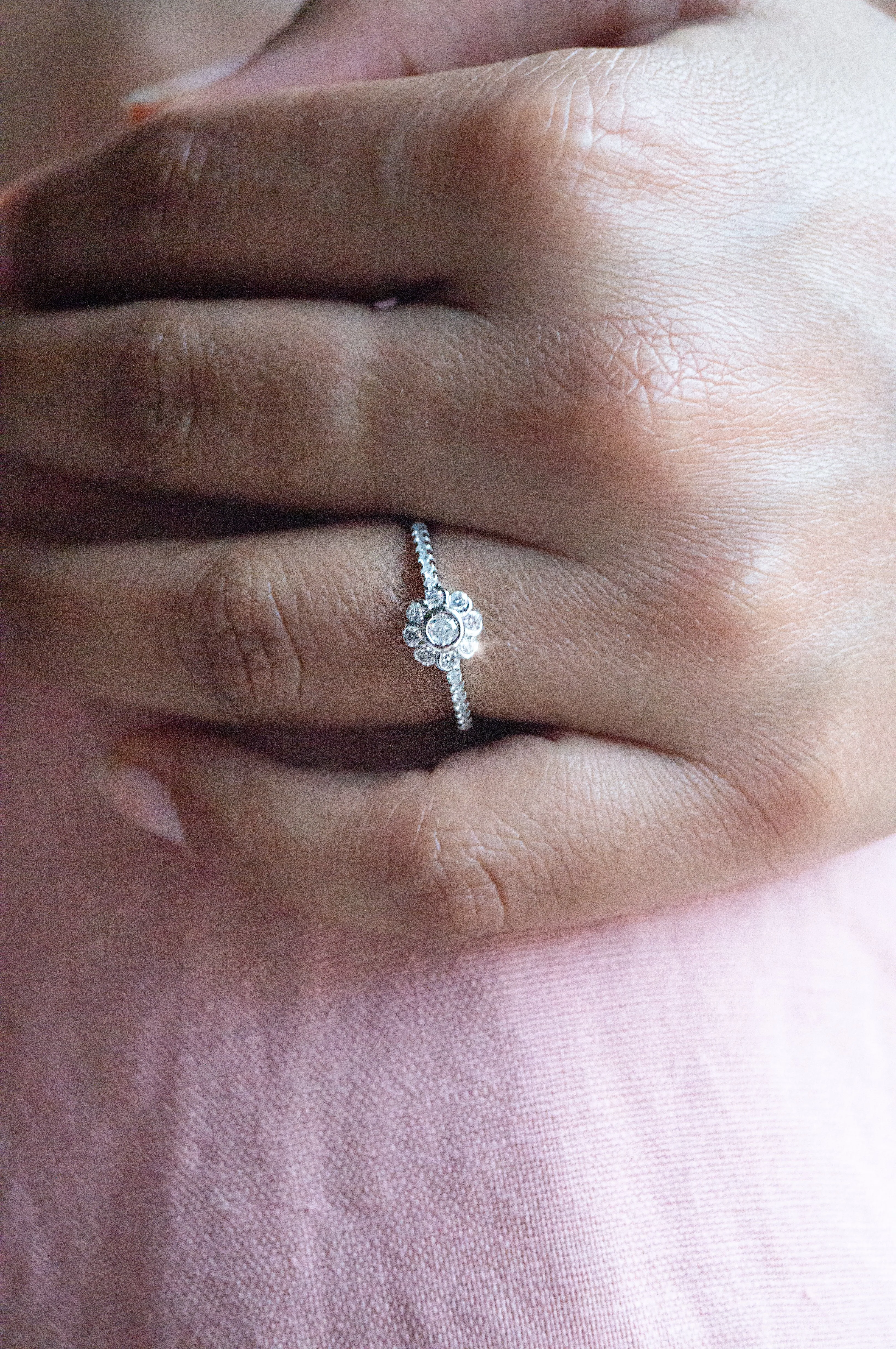 Refreshing Flower Sterling Silver Ring