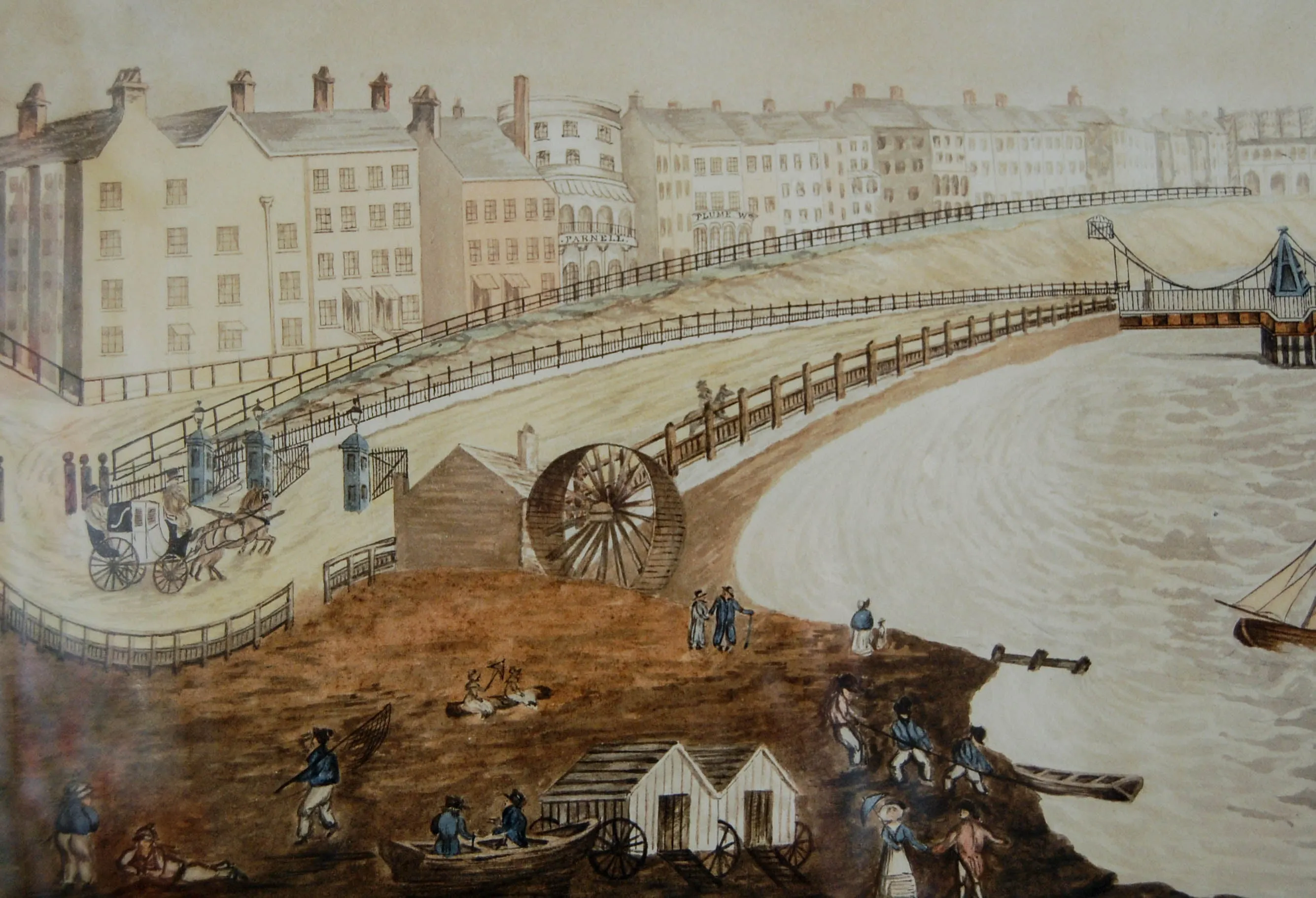 Regency Period Painting of the Suspension Chain Pier at Brighton