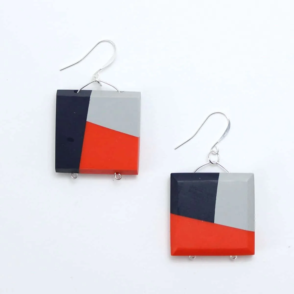 Repurposed Pamela Resin Earrings