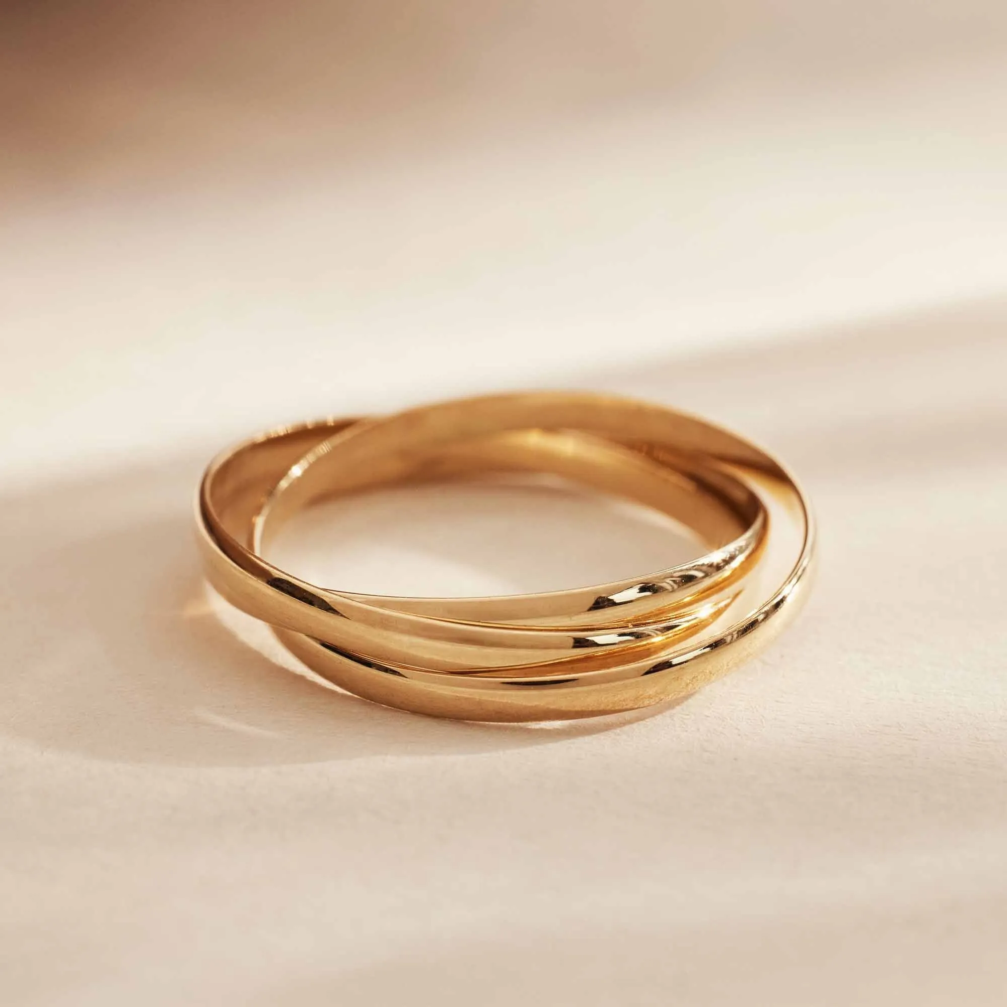 Rivoli Méline 14 karat gold trinity ring