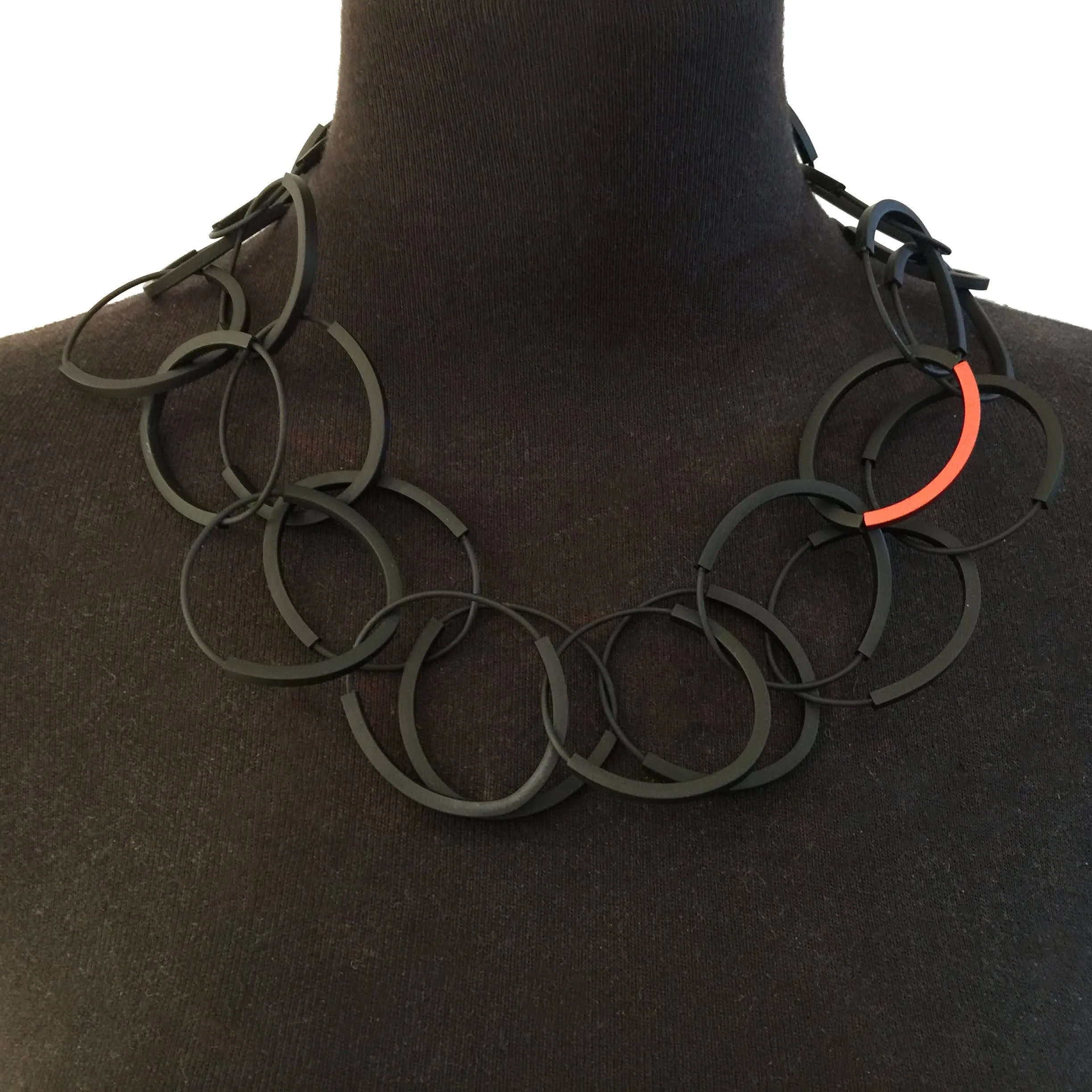 Rubber Rings Long Necklace