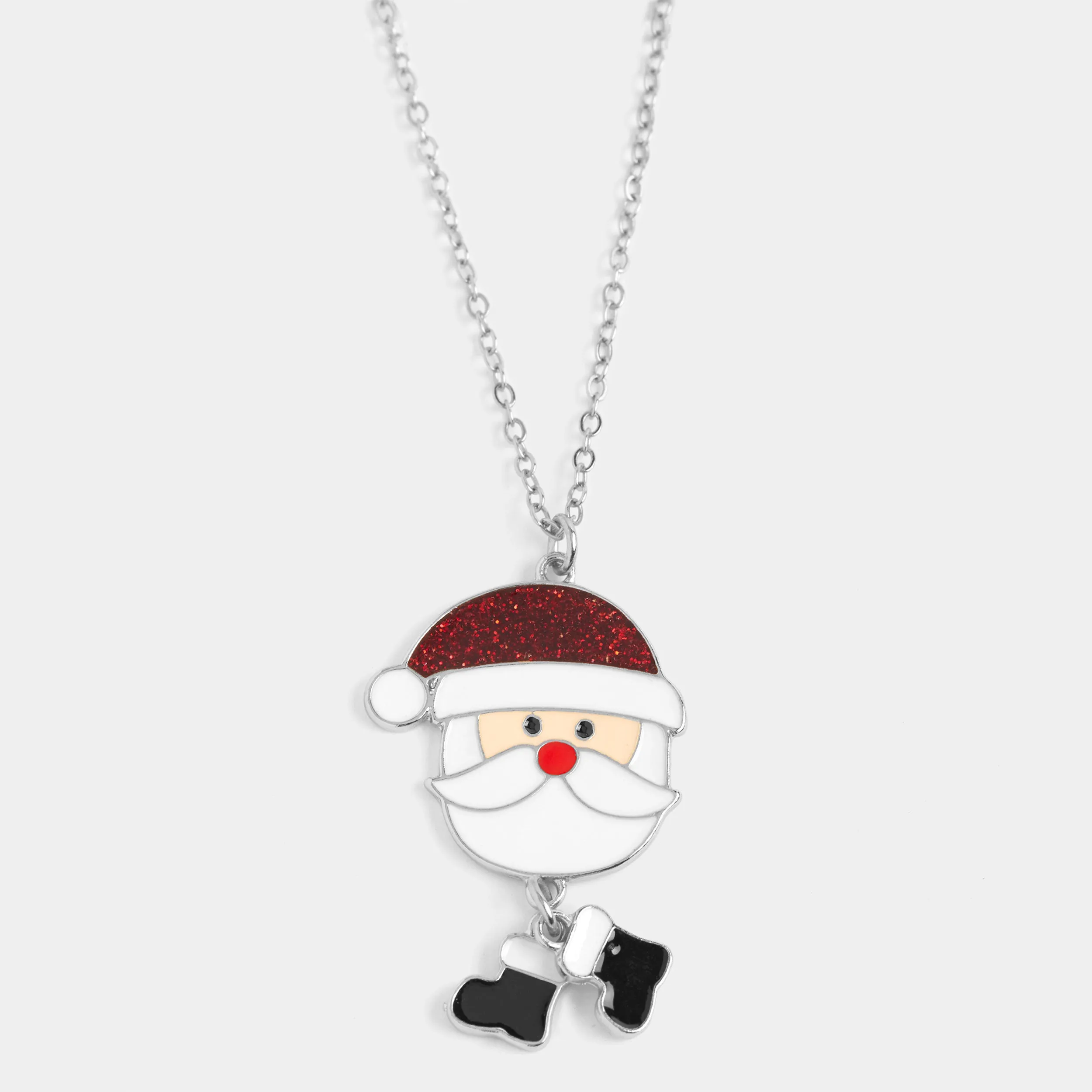 Santa Necklace - Silver