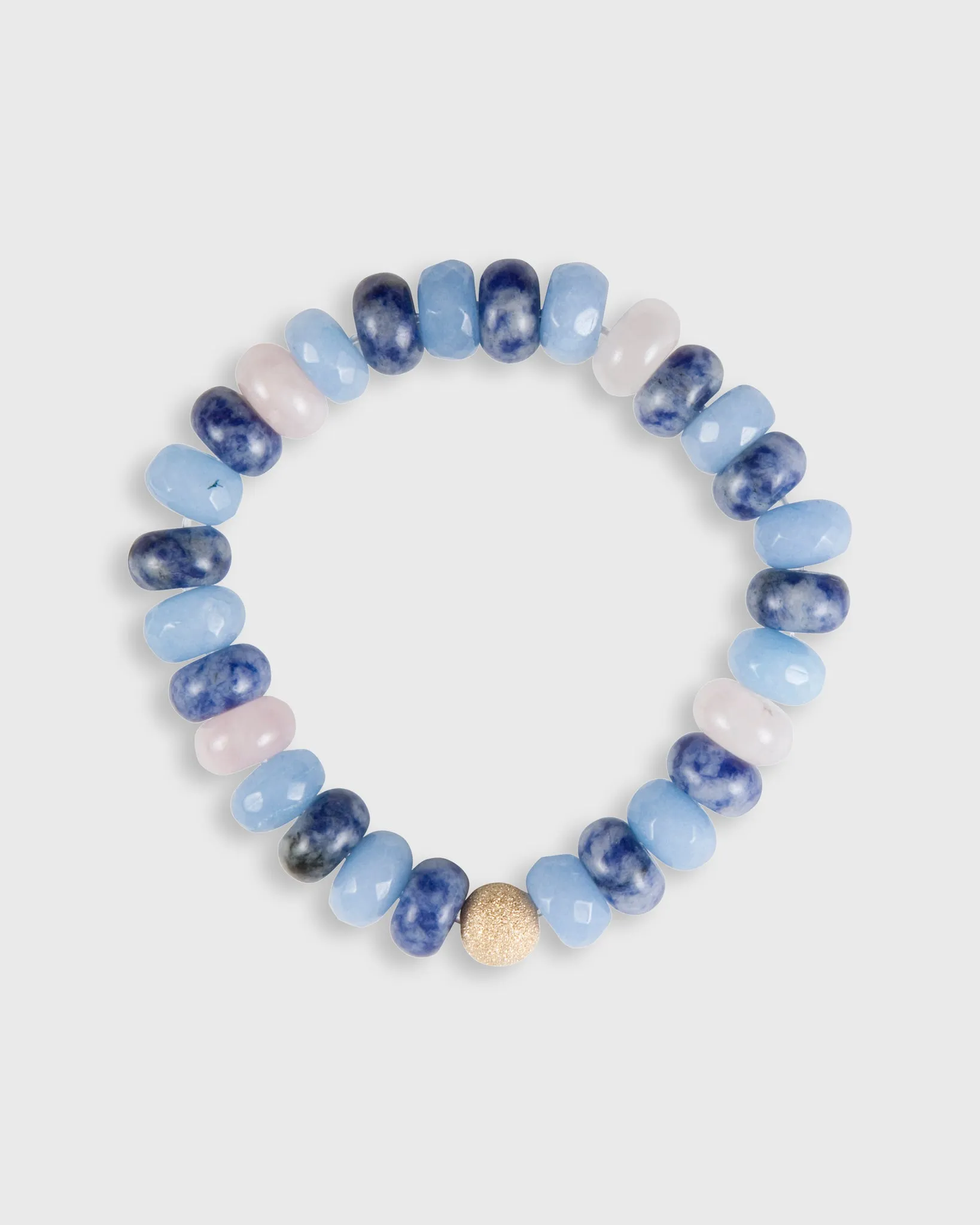 Semi Precious Beaded Bracelet in Ocean