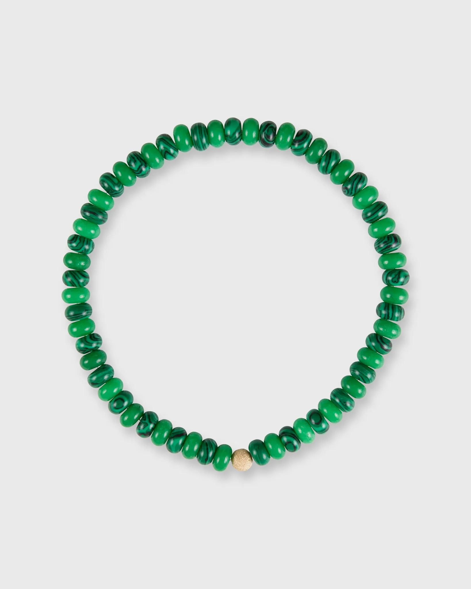 Semi Precious Beaded Choker in Malachite Madness