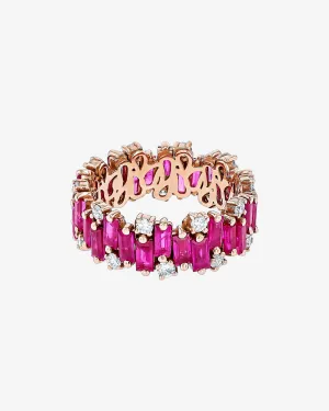 Shimmer Audrey Ruby Eternity Band