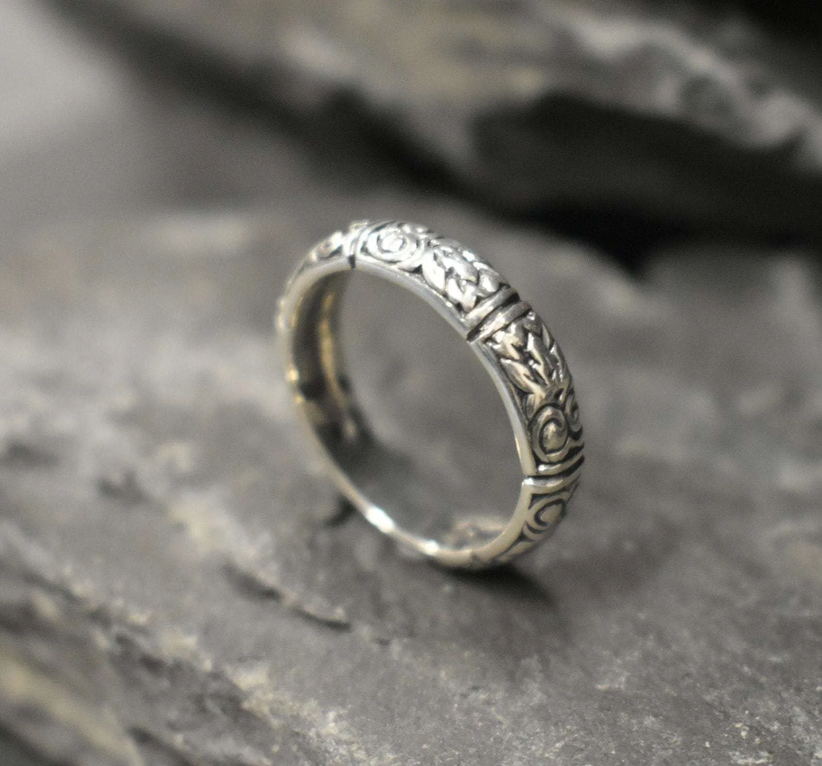 Silver Tribal Ring - Silver Vintage Ring - Silver Boho Ring