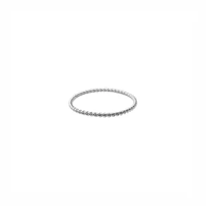 Silver Twist Stacker Ring