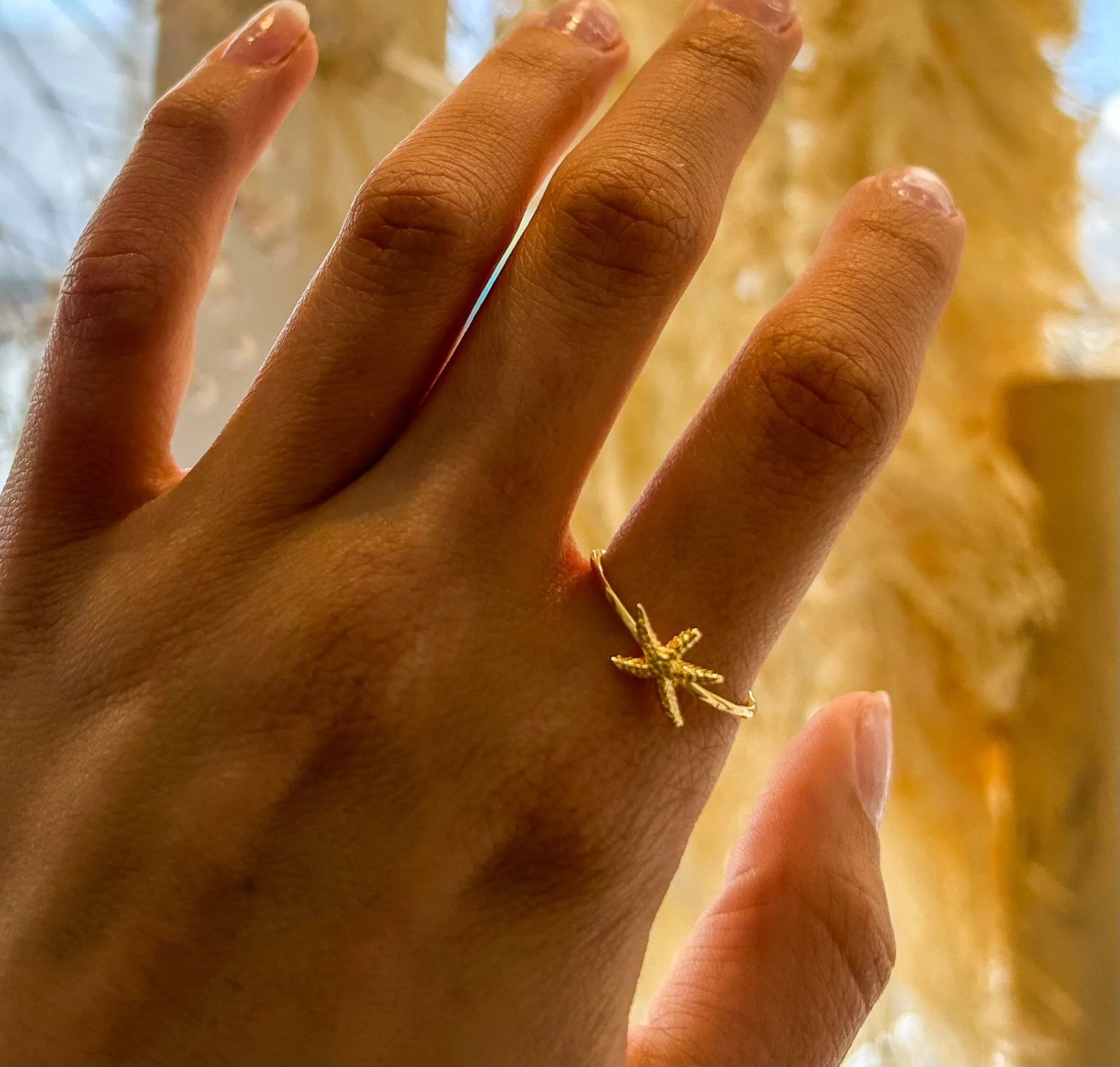 Starfish Ring Gold