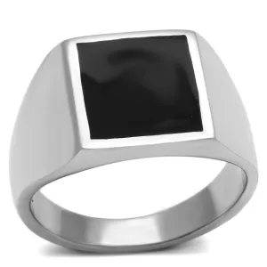 Steel Elegance: Men's Epoxy Ring