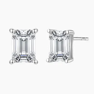 Sterling Silver 1CT Cubic Zircon Earrings