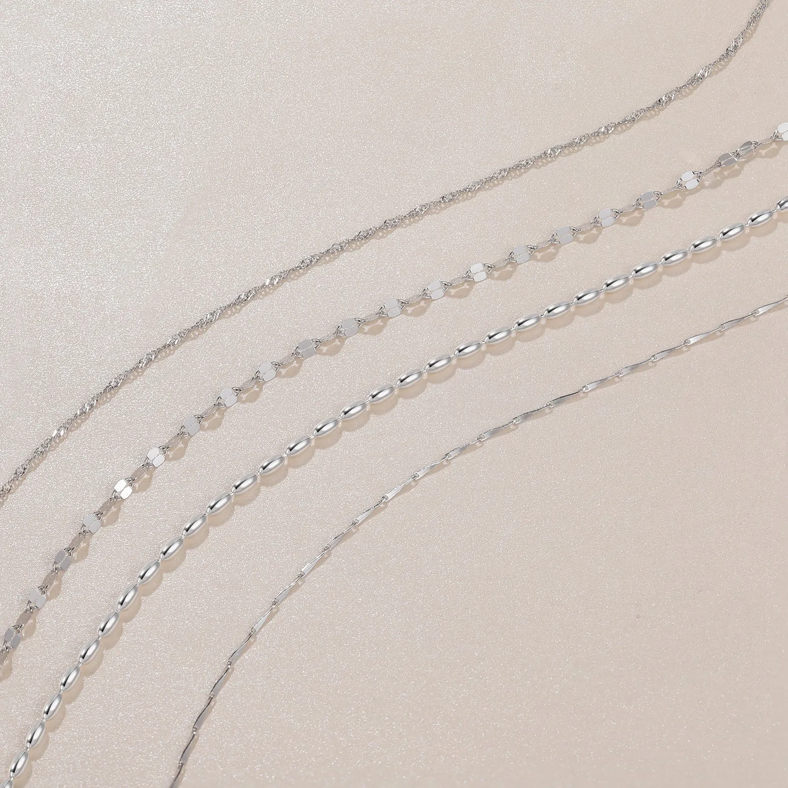 Sterling Silver Willow Leaf Chain