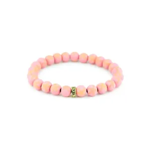 Strawberry Sand Stack Bracelet