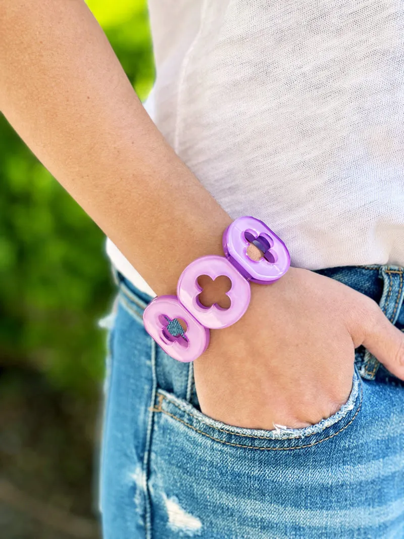 Sugar Pop Quatrefoil Bracelet