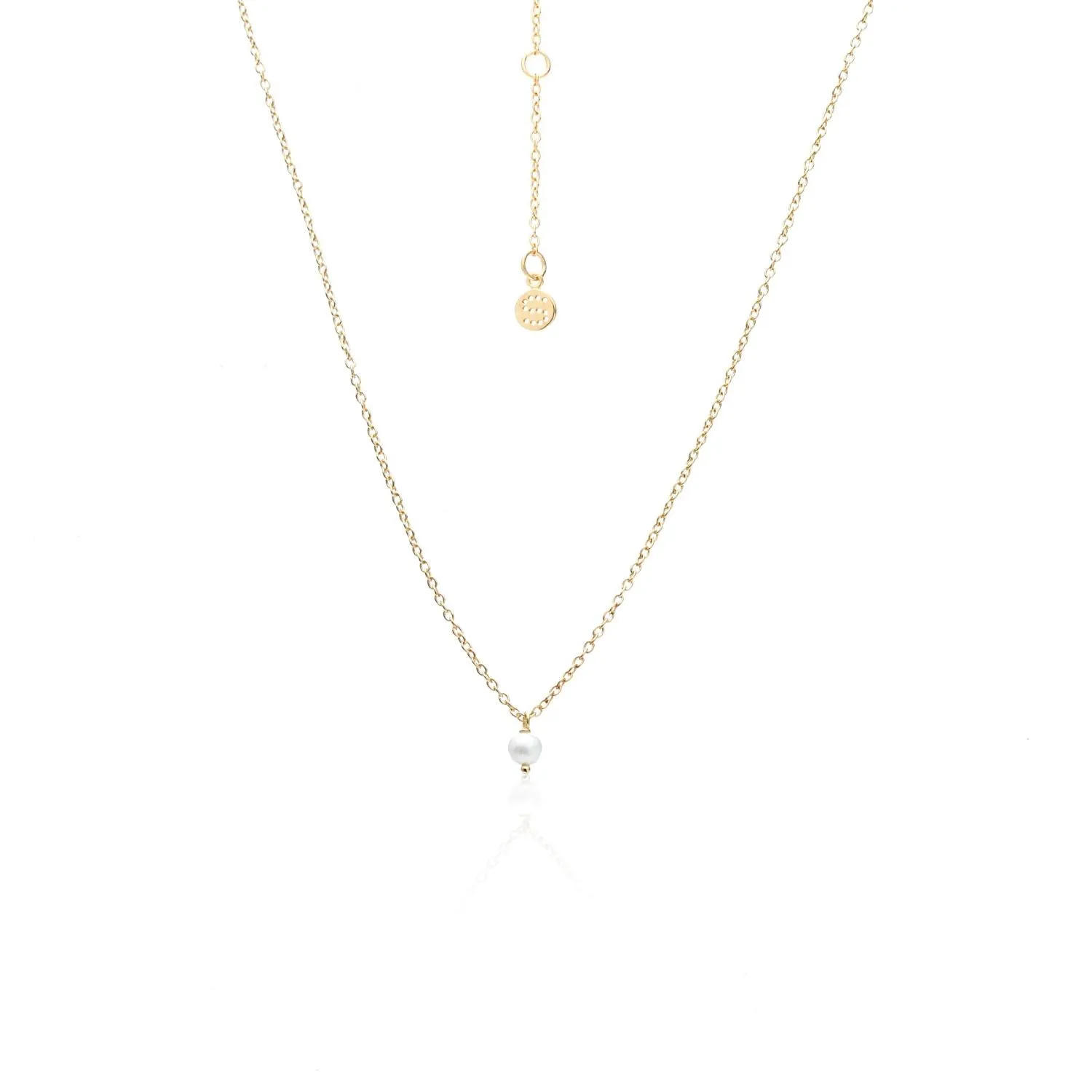 Superfine / Mini Pearl / Necklace / Pearl   Gold