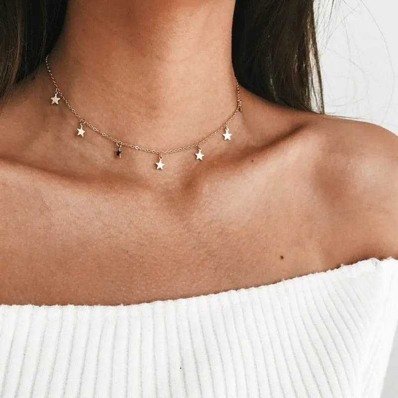 Tassel Star Choker Necklace