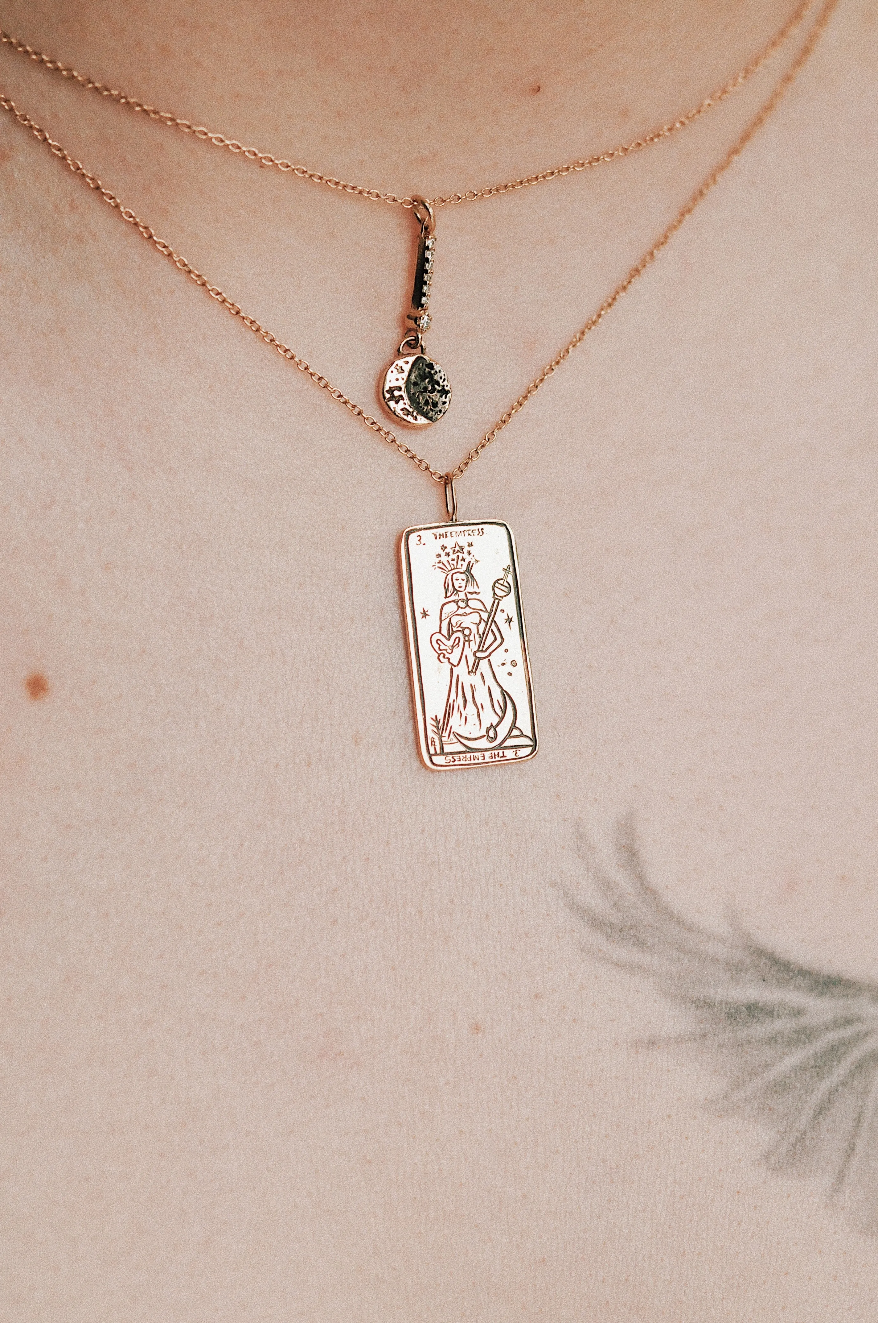 The Empress Tarot Card Necklace