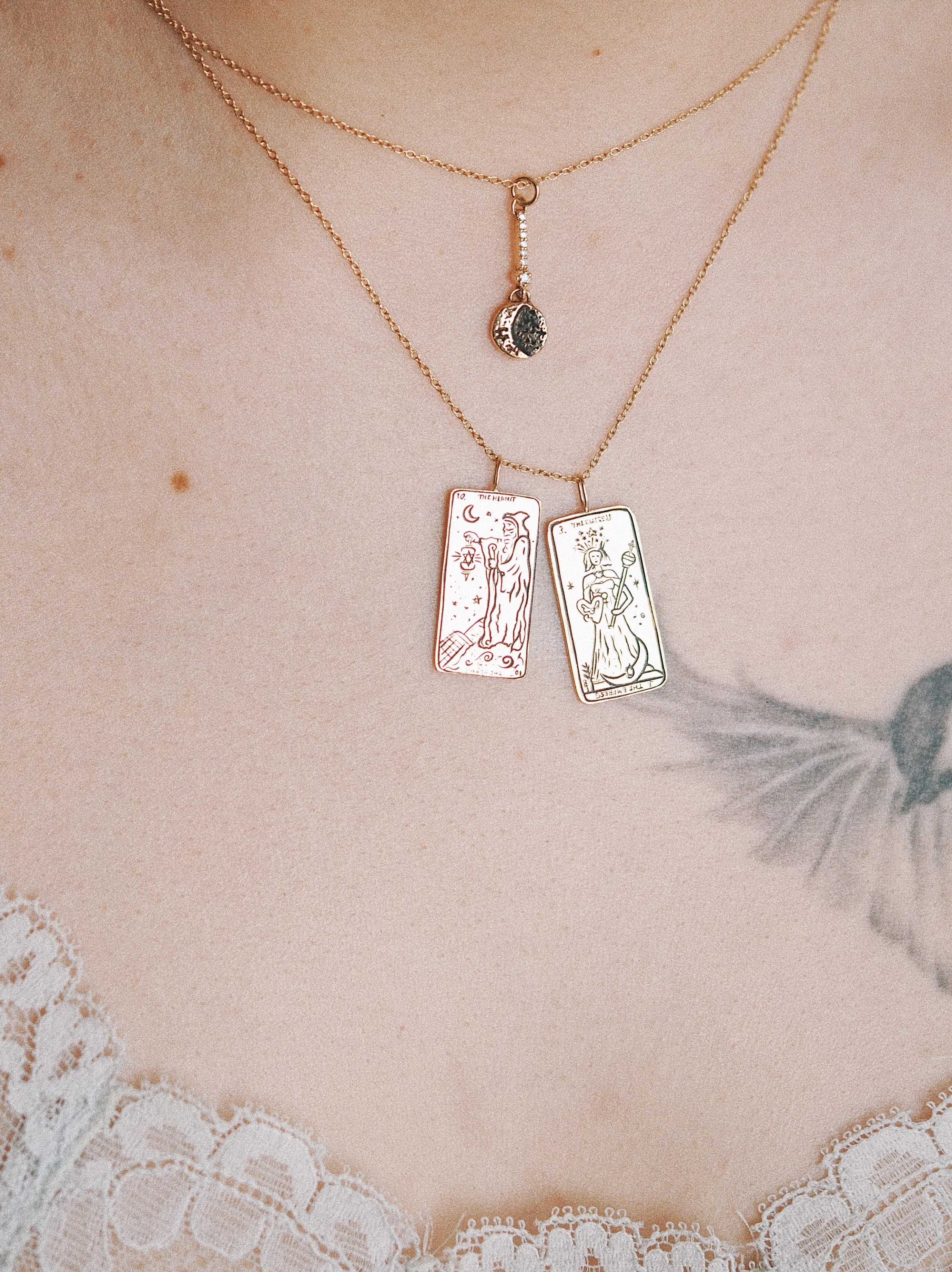 The Empress Tarot Card Necklace