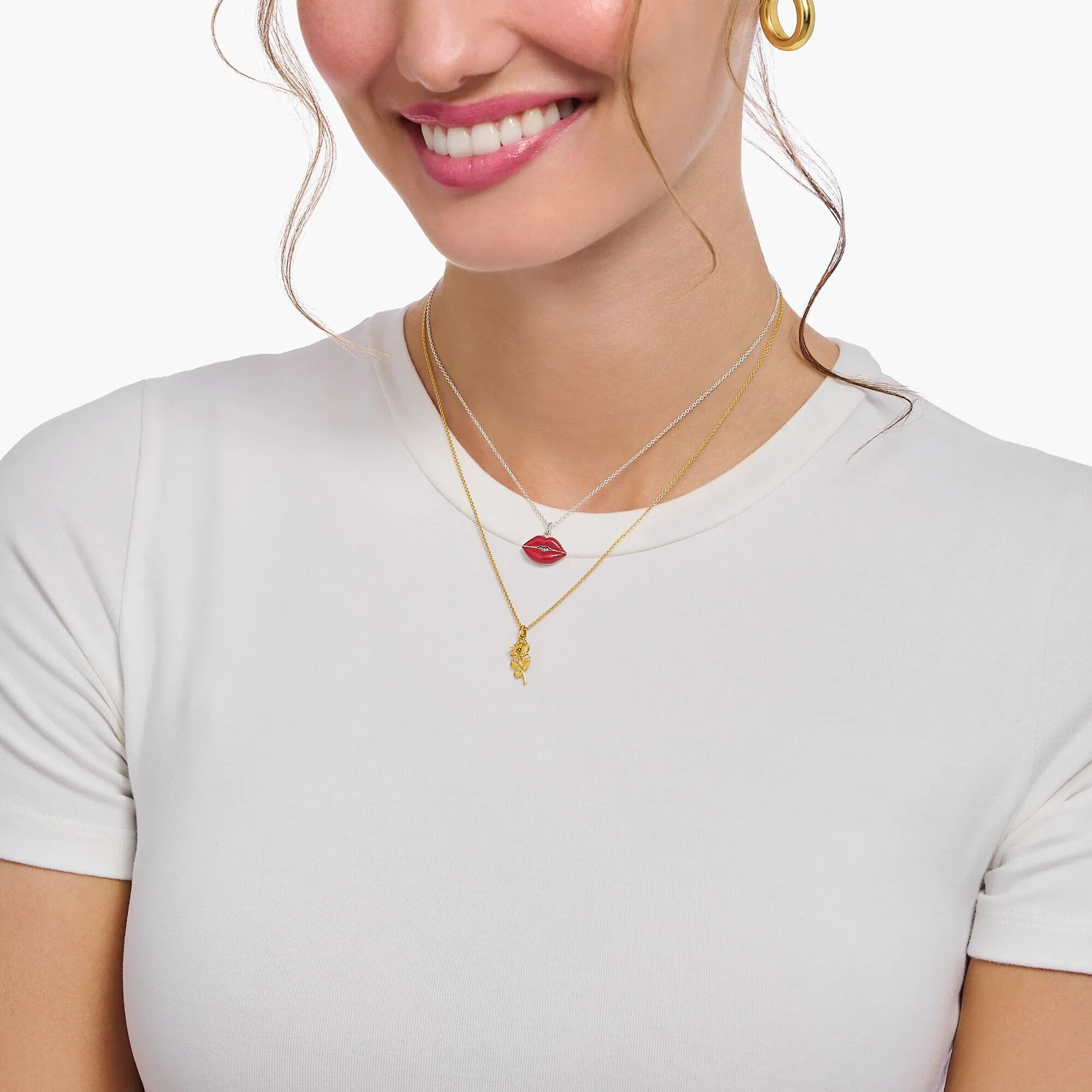 THOMAS SABO Necklace with rose pendant