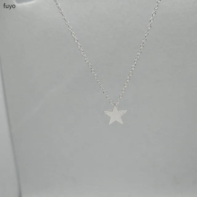 Tiny Heart Star Necklace