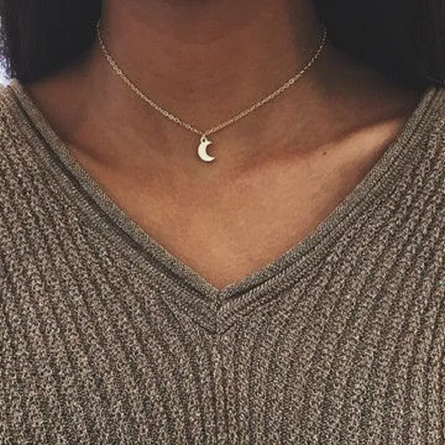 Tiny Heart Star Necklace