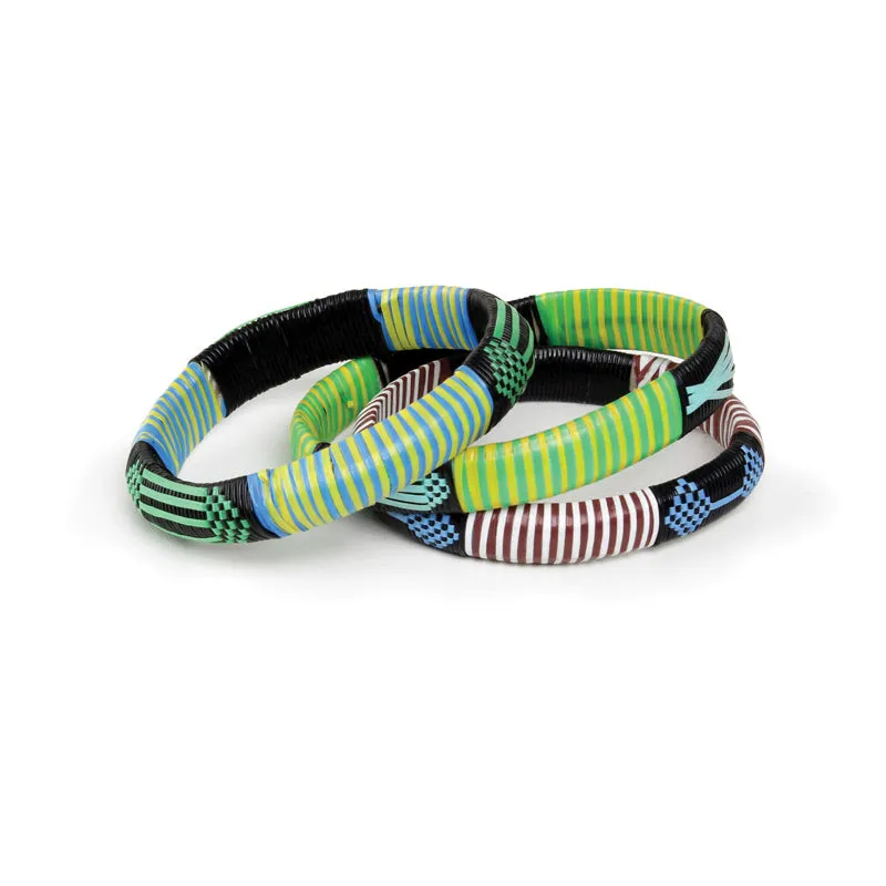 Tuareg Recycled Plastic Bracelet Sets - Adult