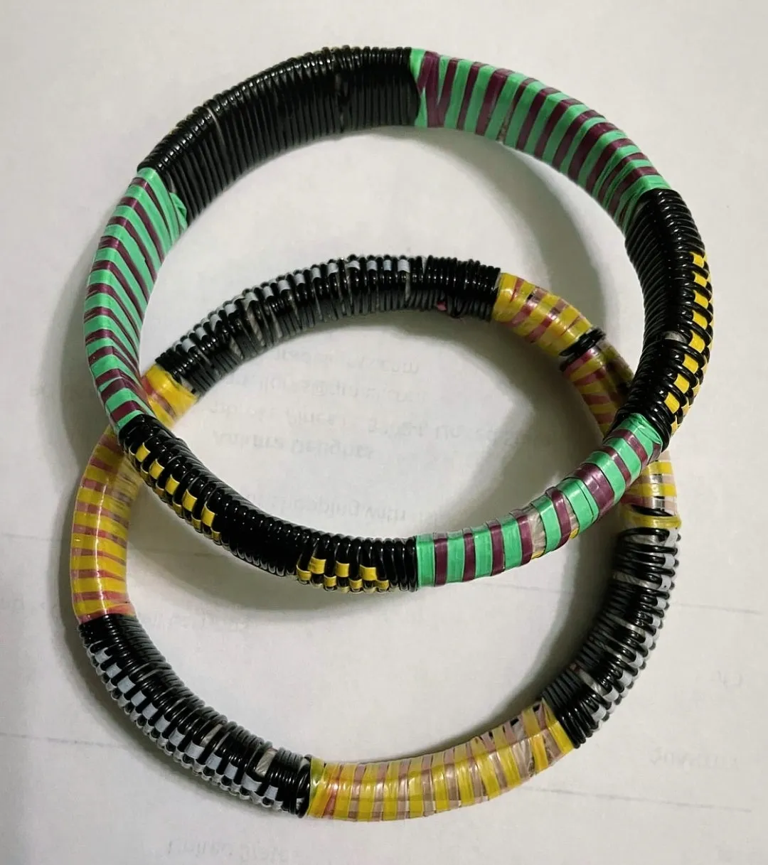 Tuareg Recycled Plastic Bracelet Sets - Adult