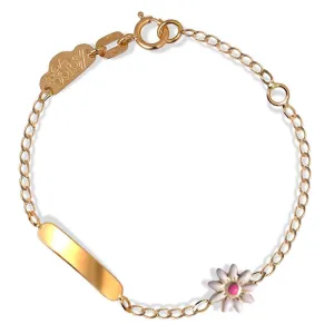 White Flower Bracelet(Customizable)