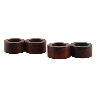 Wooden Artisan Crafted Dinner Napkin Rings Set of 12